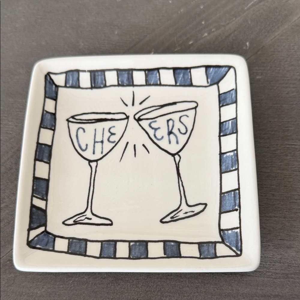 Creative Co-Op White Stoneware Dish